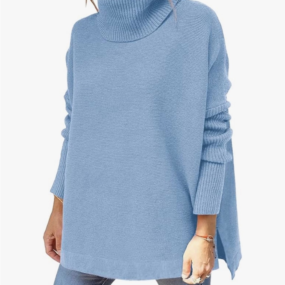 Oversized cowl-neck sweater